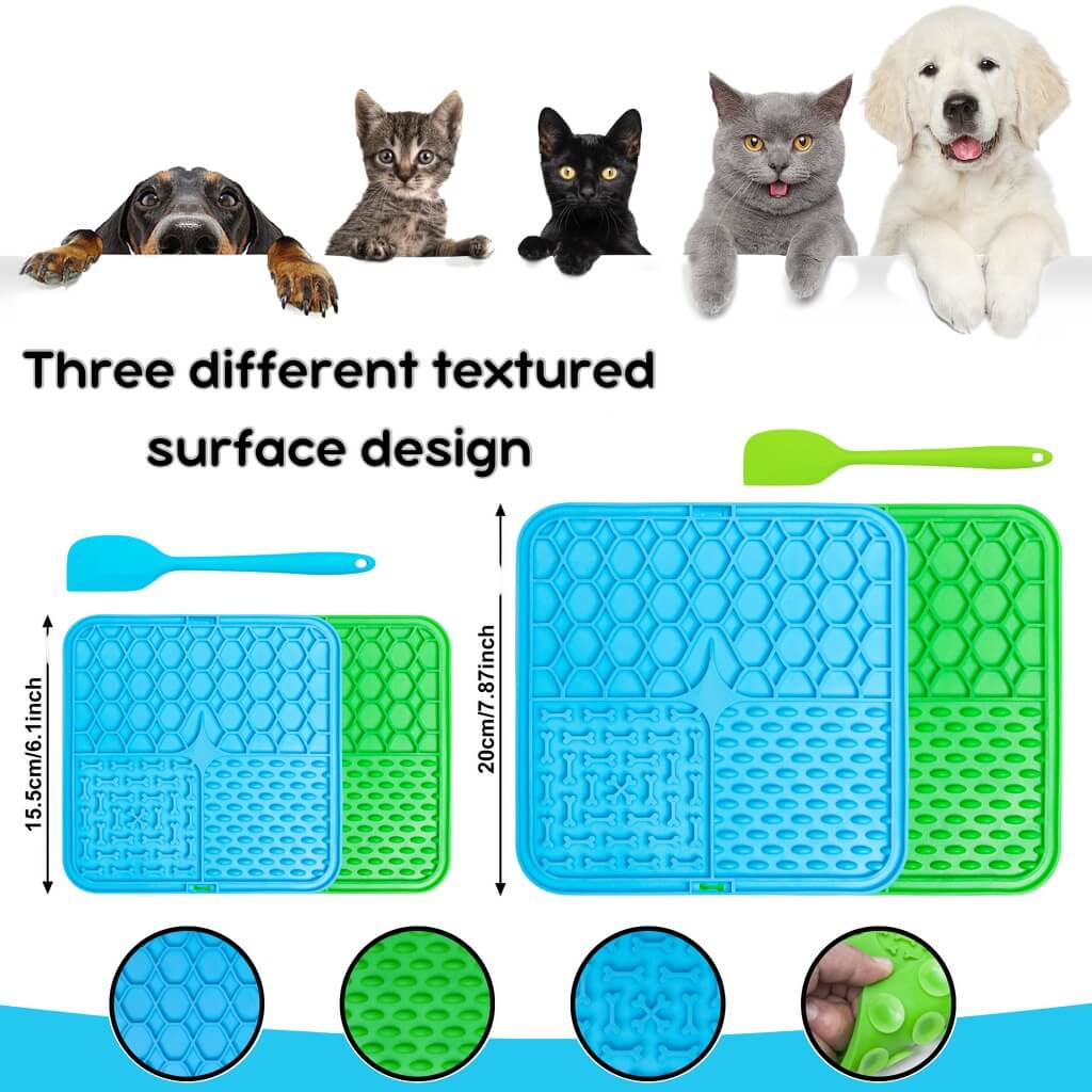 Slow Feeding Lick Mat with Spatula