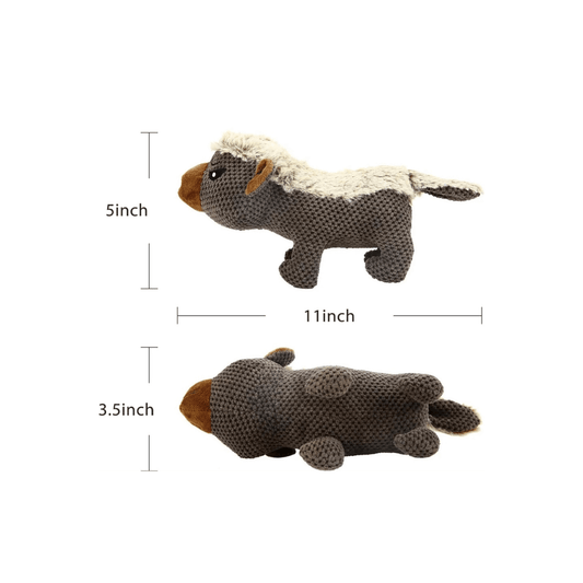 Honey Badger - Plush Toy with Squeaker