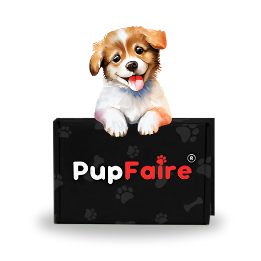 Pup Faire graphic with text promotion