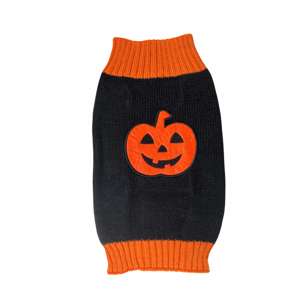 Halloween Knit Sweater - Pumpkin Design