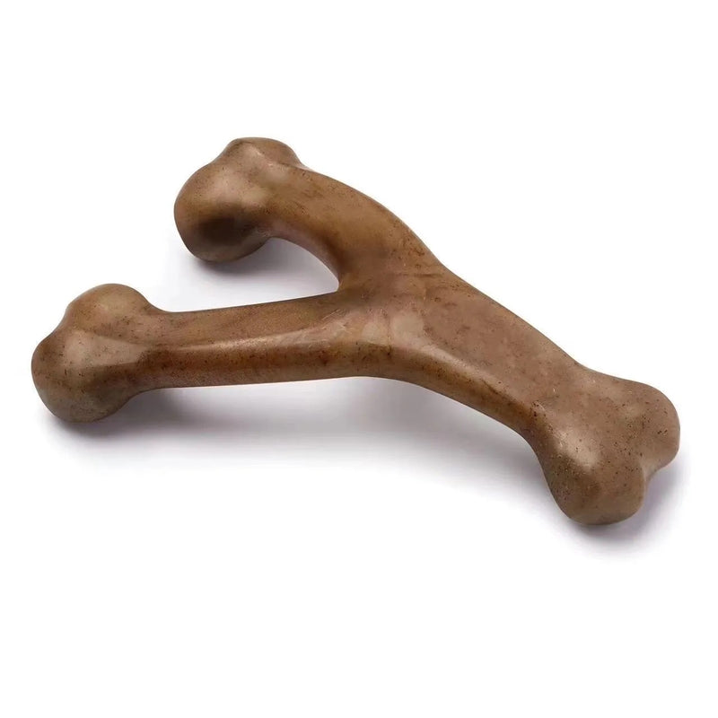 Chewy Bone Toy for Agressive Chewers - Special Chicken Flavoured